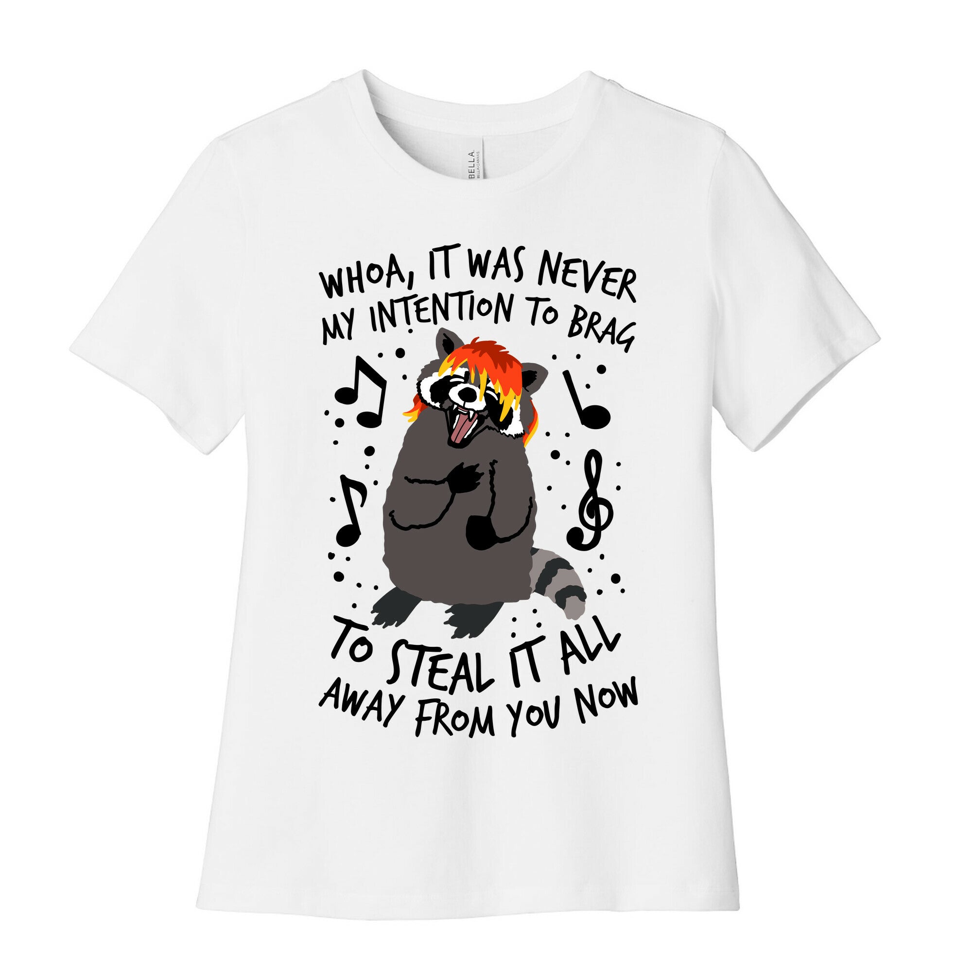 Misery Business Emo Raccoon Parody Women's Cotton Tee